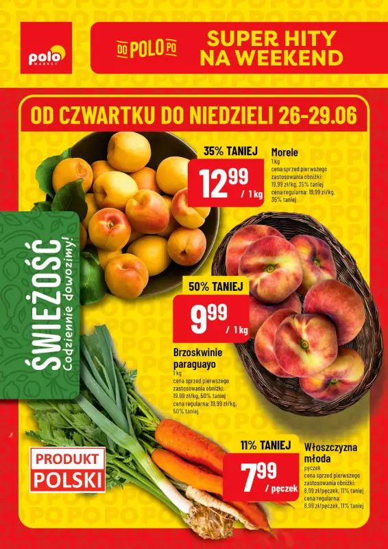 POLOmarket - gazetka promocyjna Super hity na weekend od czwartku 26.06 do niedzieli 29.06