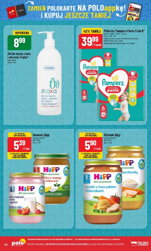 POLOmarket - gazetka promocyjna Gazetka od środy 02.07 do wtorku 08.07 - strona 60