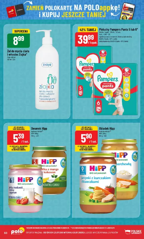 POLOmarket - gazetka promocyjna Gazetka od środy 02.07 do wtorku 08.07 - strona 60