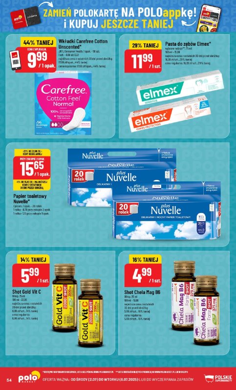 POLOmarket - gazetka promocyjna Gazetka od środy 02.07 do wtorku 08.07 - strona 54