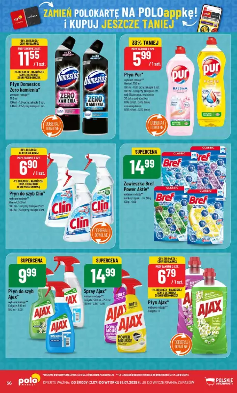 POLOmarket - gazetka promocyjna Gazetka od środy 02.07 do wtorku 08.07 - strona 56