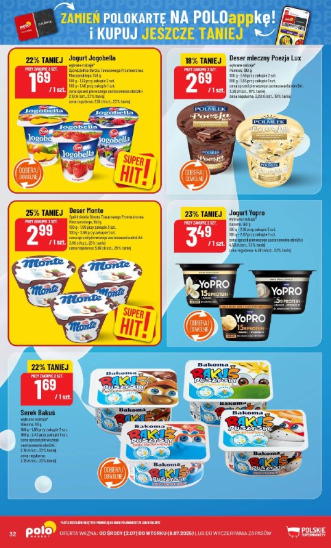 POLOmarket - gazetka promocyjna Gazetka od środy 02.07 do wtorku 08.07 - strona 32