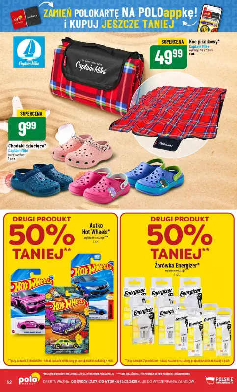 POLOmarket - gazetka promocyjna Gazetka od środy 02.07 do wtorku 08.07 - strona 62