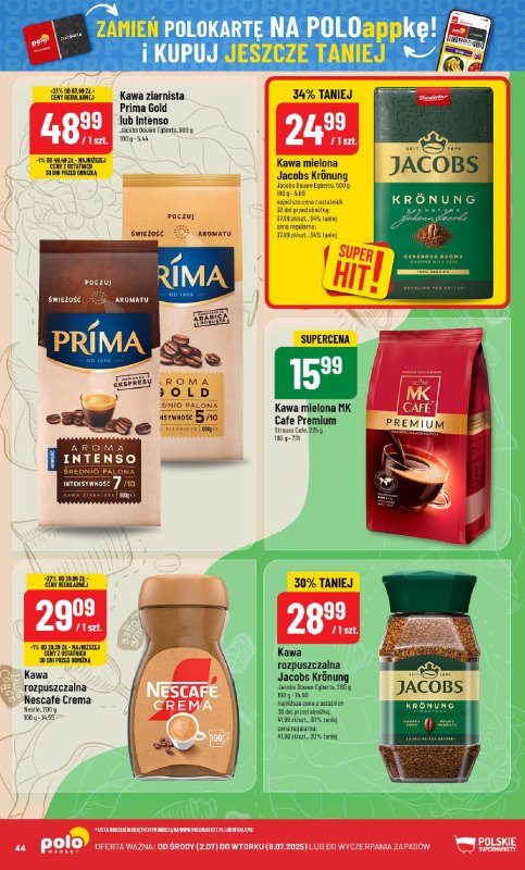 POLOmarket - gazetka promocyjna Gazetka od środy 02.07 do wtorku 08.07 - strona 44