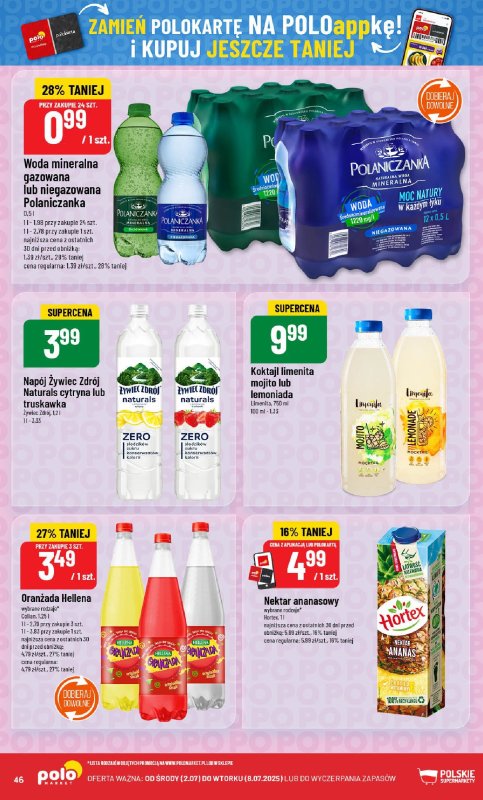 POLOmarket - gazetka promocyjna Gazetka od środy 02.07 do wtorku 08.07 - strona 46