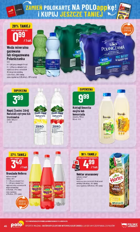 POLOmarket - gazetka promocyjna Gazetka od środy 02.07 do wtorku 08.07 - strona 46