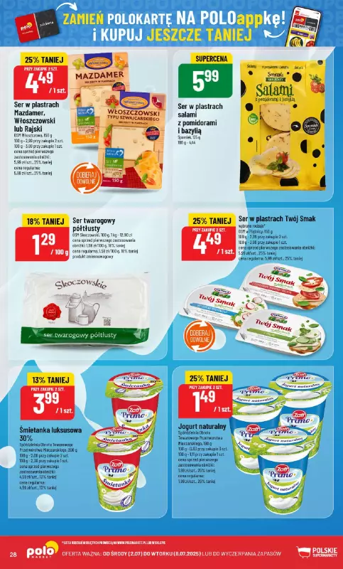 POLOmarket - gazetka promocyjna Gazetka od środy 02.07 do wtorku 08.07 - strona 28