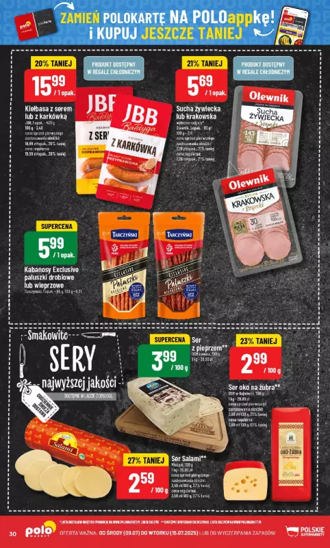POLOmarket - gazetka promocyjna Gazetka od środy 09.07 do wtorku 15.07 - strona 30