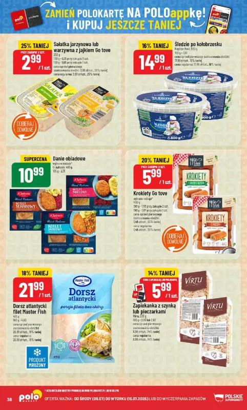 POLOmarket - gazetka promocyjna Gazetka od środy 09.07 do wtorku 15.07 - strona 38
