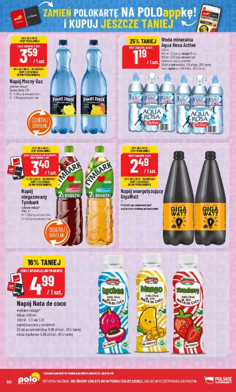 POLOmarket - gazetka promocyjna Gazetka od środy 09.07 do wtorku 15.07 - strona 50