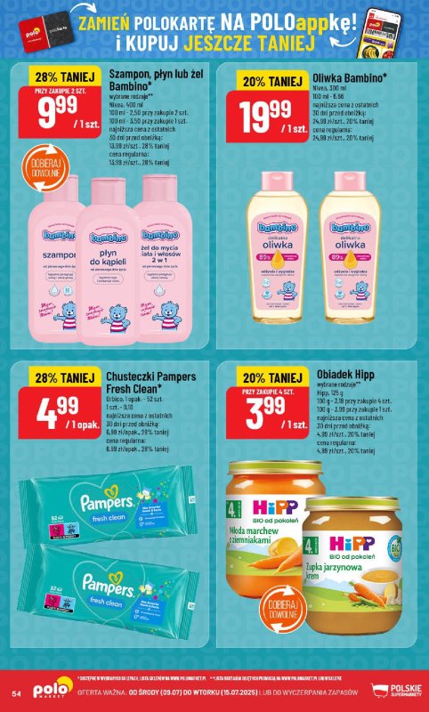POLOmarket - gazetka promocyjna Gazetka od środy 09.07 do wtorku 15.07 - strona 54
