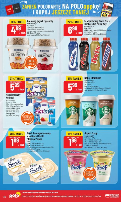 POLOmarket - gazetka promocyjna Gazetka od środy 09.07 do wtorku 15.07 - strona 36