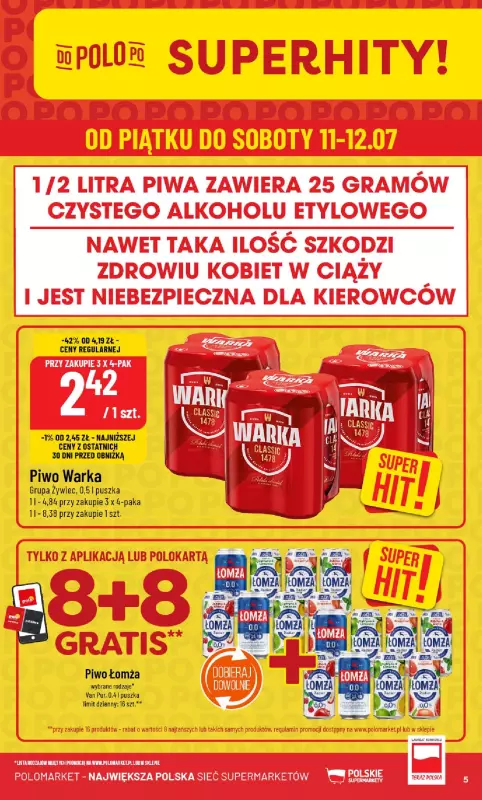 POLOmarket - gazetka promocyjna Gazetka od środy 09.07 do wtorku 15.07 - strona 5
