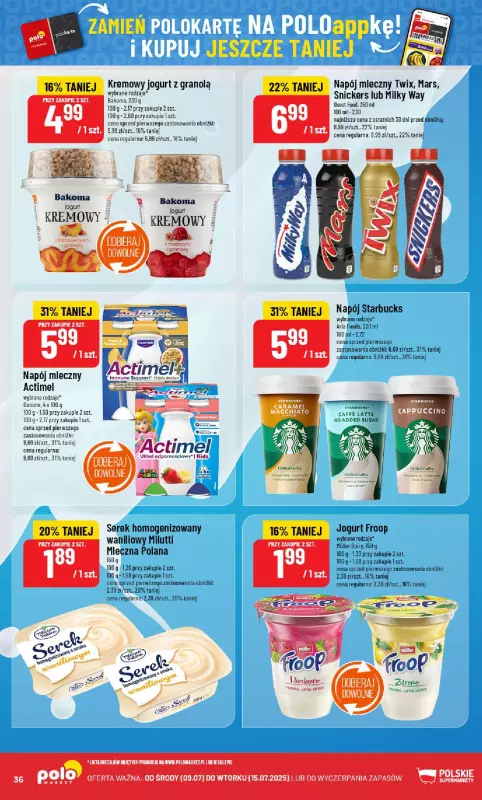 POLOmarket - gazetka promocyjna Gazetka od środy 09.07 do wtorku 15.07 - strona 36