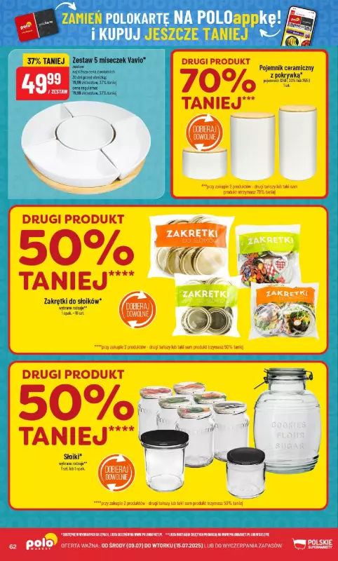 POLOmarket - gazetka promocyjna Gazetka od środy 09.07 do wtorku 15.07 - strona 62