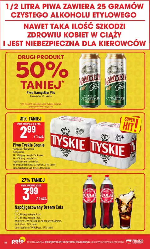 POLOmarket - gazetka promocyjna Gazetka od środy 09.07 do wtorku 15.07 - strona 10