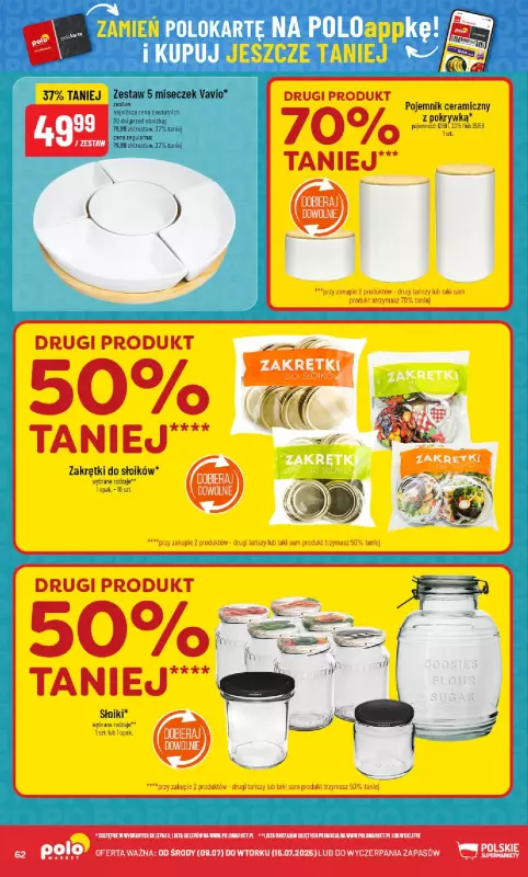 POLOmarket - gazetka promocyjna Gazetka od środy 09.07 do wtorku 15.07 - strona 62