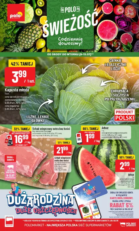 POLOmarket - gazetka promocyjna Gazetka od środy 09.07 do wtorku 15.07