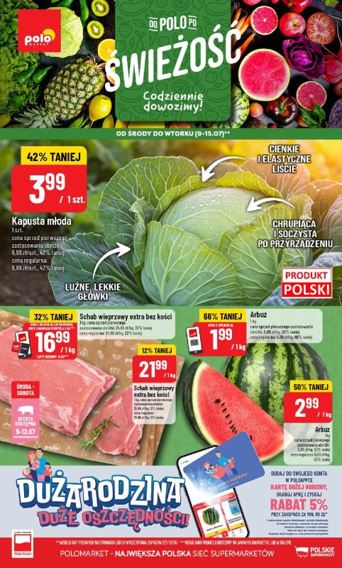 POLOmarket - gazetka promocyjna Gazetka od środy 09.07 do wtorku 15.07
