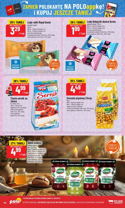 POLOmarket - gazetka promocyjna Gazetka od środy 16.07 do wtorku 22.07 - strona 40