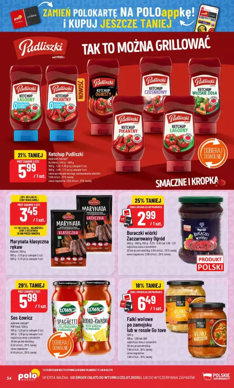 POLOmarket - gazetka promocyjna Gazetka od środy 16.07 do wtorku 22.07 - strona 34