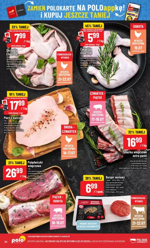 POLOmarket - gazetka promocyjna Gazetka od środy 16.07 do wtorku 22.07 - strona 24