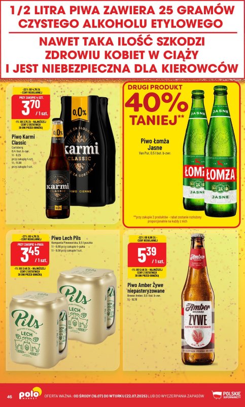 POLOmarket - gazetka promocyjna Gazetka od środy 16.07 do wtorku 22.07 - strona 46