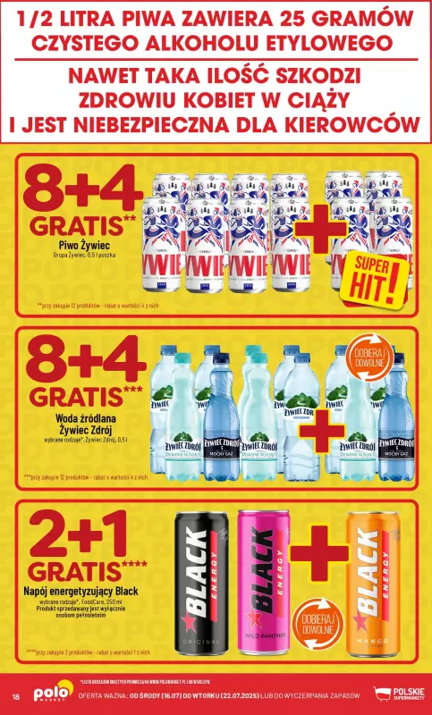POLOmarket - gazetka promocyjna Gazetka od środy 16.07 do wtorku 22.07 - strona 18