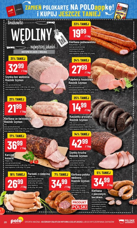 POLOmarket - gazetka promocyjna Gazetka od środy 16.07 do wtorku 22.07 - strona 20