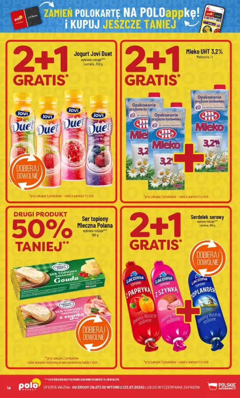 POLOmarket - gazetka promocyjna Gazetka od środy 16.07 do wtorku 22.07 - strona 14