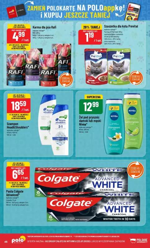 POLOmarket - gazetka promocyjna Gazetka od środy 16.07 do wtorku 22.07 - strona 48