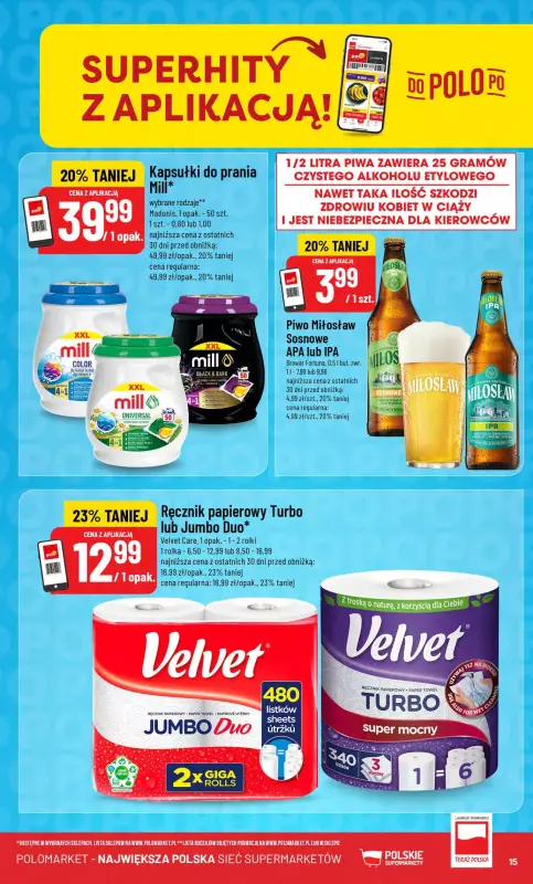 POLOmarket - gazetka promocyjna Gazetka od środy 23.07 do wtorku 29.07 - strona 15