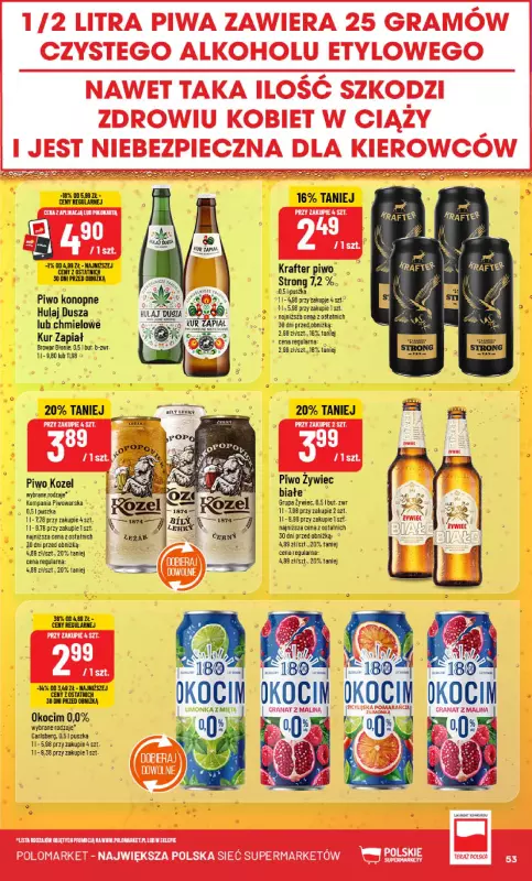 POLOmarket - gazetka promocyjna Gazetka od środy 23.07 do wtorku 29.07 - strona 53