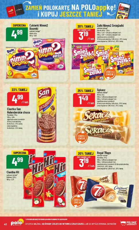 POLOmarket - gazetka promocyjna Gazetka od środy 23.07 do wtorku 29.07 - strona 42