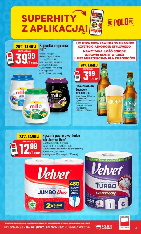 POLOmarket - gazetka promocyjna Gazetka od środy 23.07 do wtorku 29.07 - strona 15