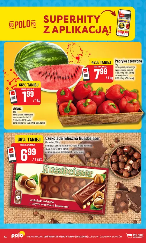 POLOmarket - gazetka promocyjna Gazetka od środy 23.07 do wtorku 29.07 - strona 14