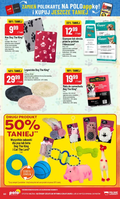 POLOmarket - gazetka promocyjna Gazetka od środy 23.07 do wtorku 29.07 - strona 60