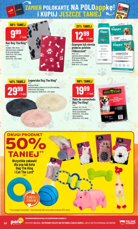 POLOmarket - gazetka promocyjna Gazetka od środy 23.07 do wtorku 29.07 - strona 60