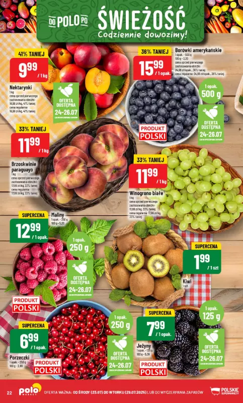 POLOmarket - gazetka promocyjna Gazetka od środy 23.07 do wtorku 29.07 - strona 22