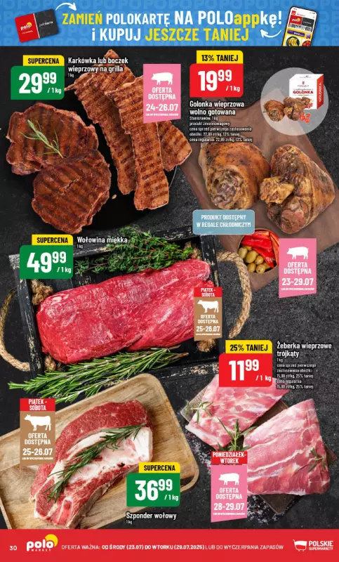 POLOmarket - gazetka promocyjna Gazetka od środy 23.07 do wtorku 29.07 - strona 30