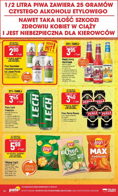 POLOmarket - gazetka promocyjna Gazetka od środy 23.07 do wtorku 29.07 - strona 52