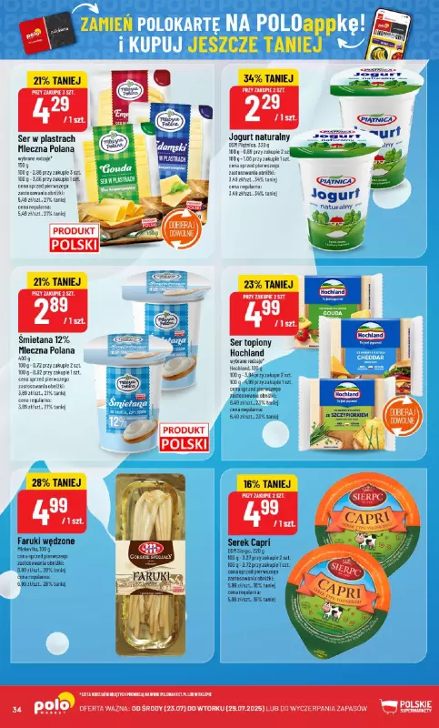 POLOmarket - gazetka promocyjna Gazetka od środy 23.07 do wtorku 29.07 - strona 34