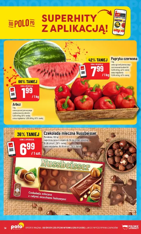 POLOmarket - gazetka promocyjna Gazetka od środy 23.07 do wtorku 29.07 - strona 14