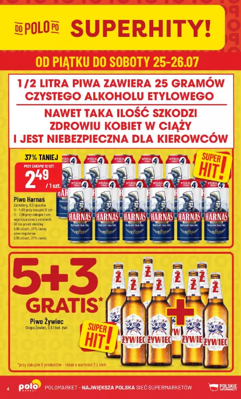 POLOmarket - gazetka promocyjna Gazetka od środy 23.07 do wtorku 29.07 - strona 4