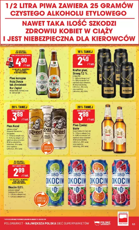 POLOmarket - gazetka promocyjna Gazetka od środy 23.07 do wtorku 29.07 - strona 53