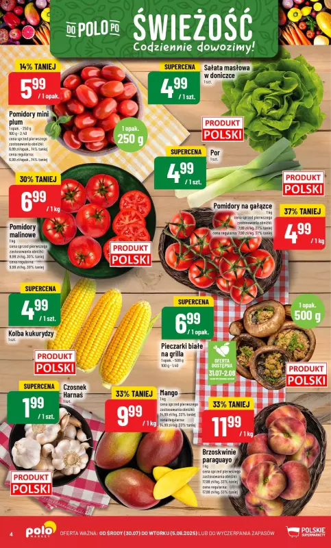 POLOmarket - gazetka promocyjna Gazetka od środy 30.07 do wtorku 05.08 - strona 4