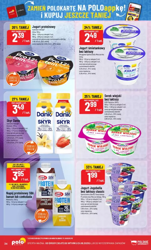 POLOmarket - gazetka promocyjna Gazetka od środy 30.07 do wtorku 05.08 - strona 34