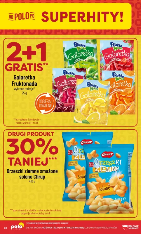 POLOmarket - gazetka promocyjna Gazetka od środy 30.07 do wtorku 05.08 - strona 20