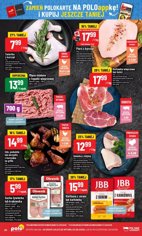 POLOmarket - gazetka promocyjna Gazetka od środy 30.07 do wtorku 05.08 - strona 26