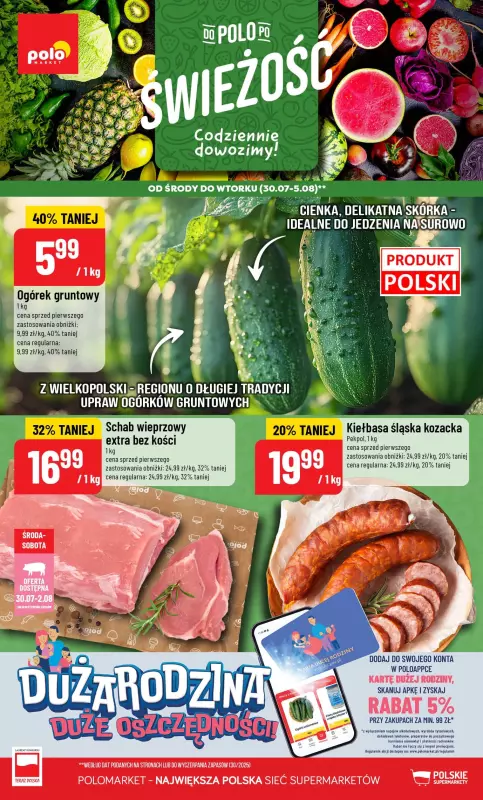 POLOmarket - gazetka promocyjna Gazetka od środy 30.07 do wtorku 05.08